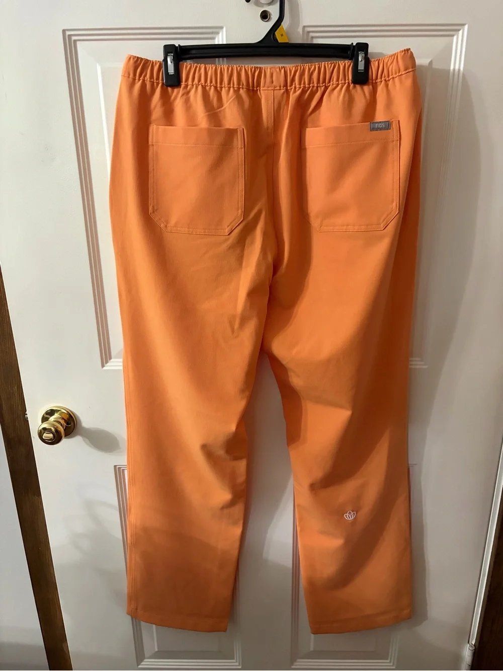 Figs Men's Bright Orange Drawstring Scrub Joggers